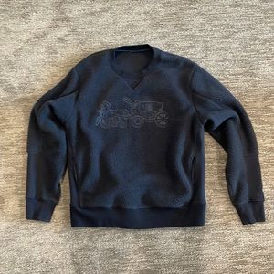 Mens coach fleece sweater